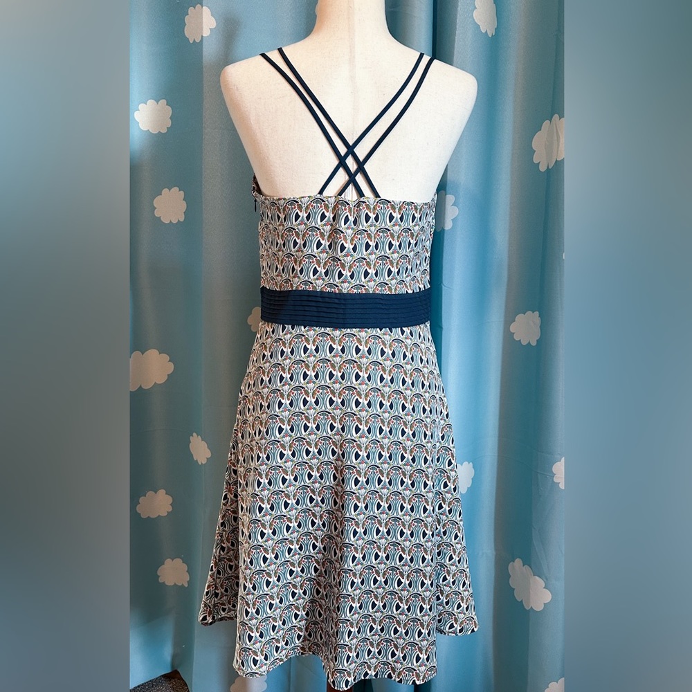 Liberty of London for Target pleated ruffle cross strap dress. - Picture 5 of 7